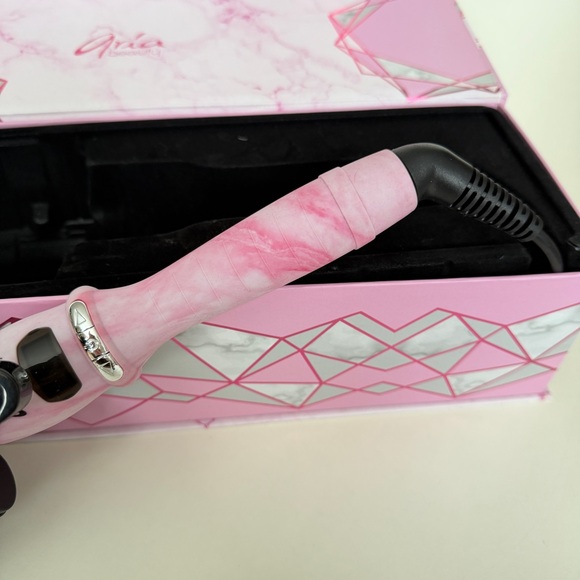 💗 ARIA BEAUTY “The Babe Waver” | Triple Barrel Hair Tool | Pink Marble 💗 BNIB - Picture 4 of 13